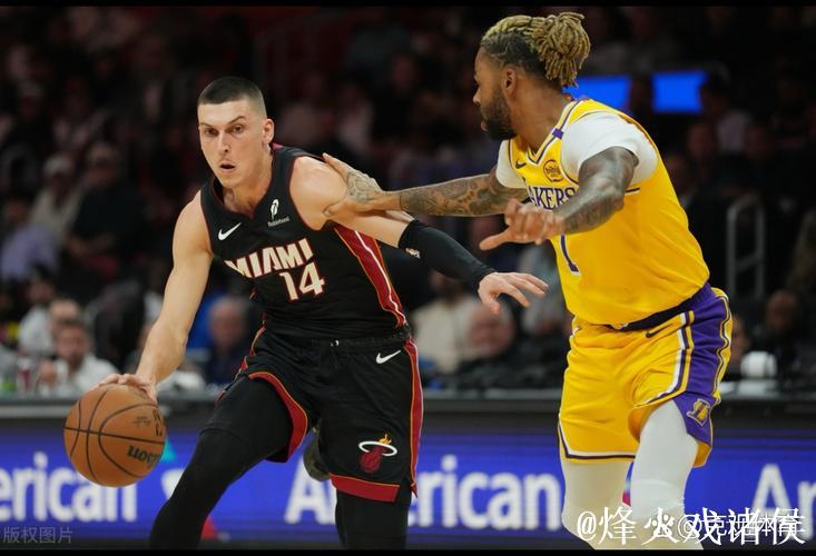 詹姆斯29分难救主，浓眉低迷仅8分，热火41分狂胜湖人刷新纪录